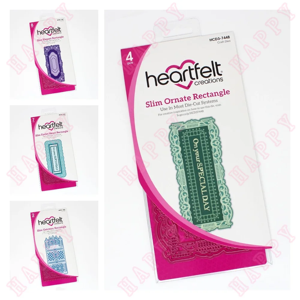 

Lace Heart Border Rectangle Metal Cutting Dies DIY Greeting Card Scrapbooking Diary Decoration Embossing Craft Handmade Template