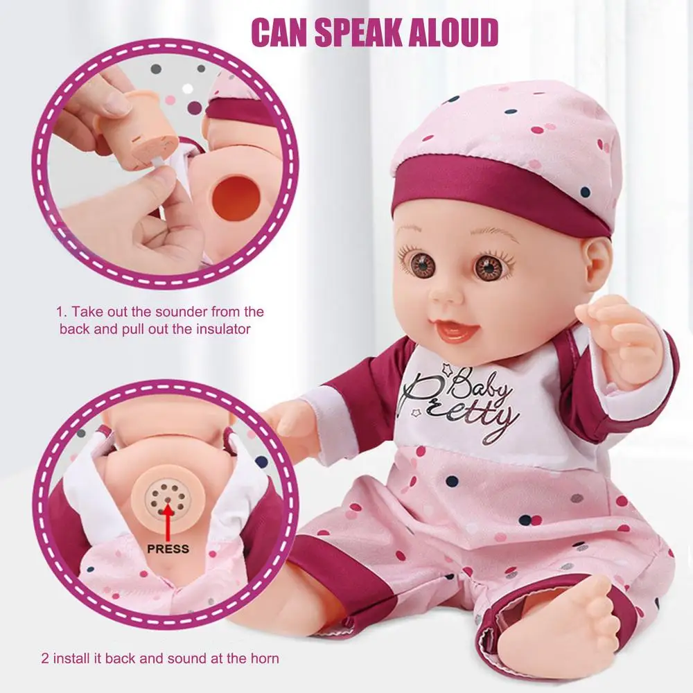 Realistic Newborn Baby Dolls Real Looking Baby Dolls Babies With Bottles Plates Spoon Scarves Real Life Toddler Dolls For Kids