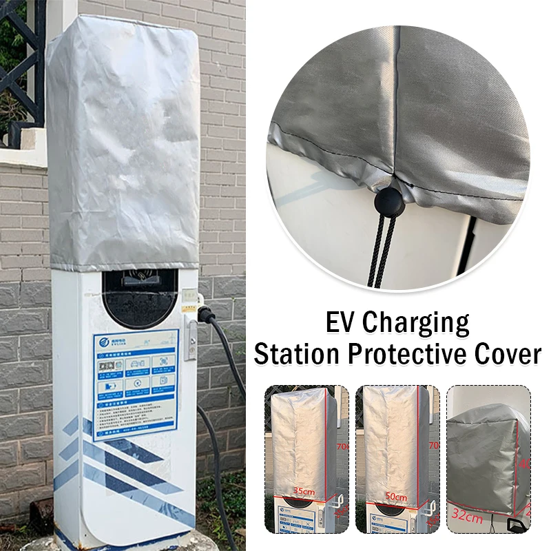Mulit-sizes Energy Vehicle Electric Car Charging Pile Cover Waterproof Dustproof Cover Outdoor Rain Snow Sun Protection Cover