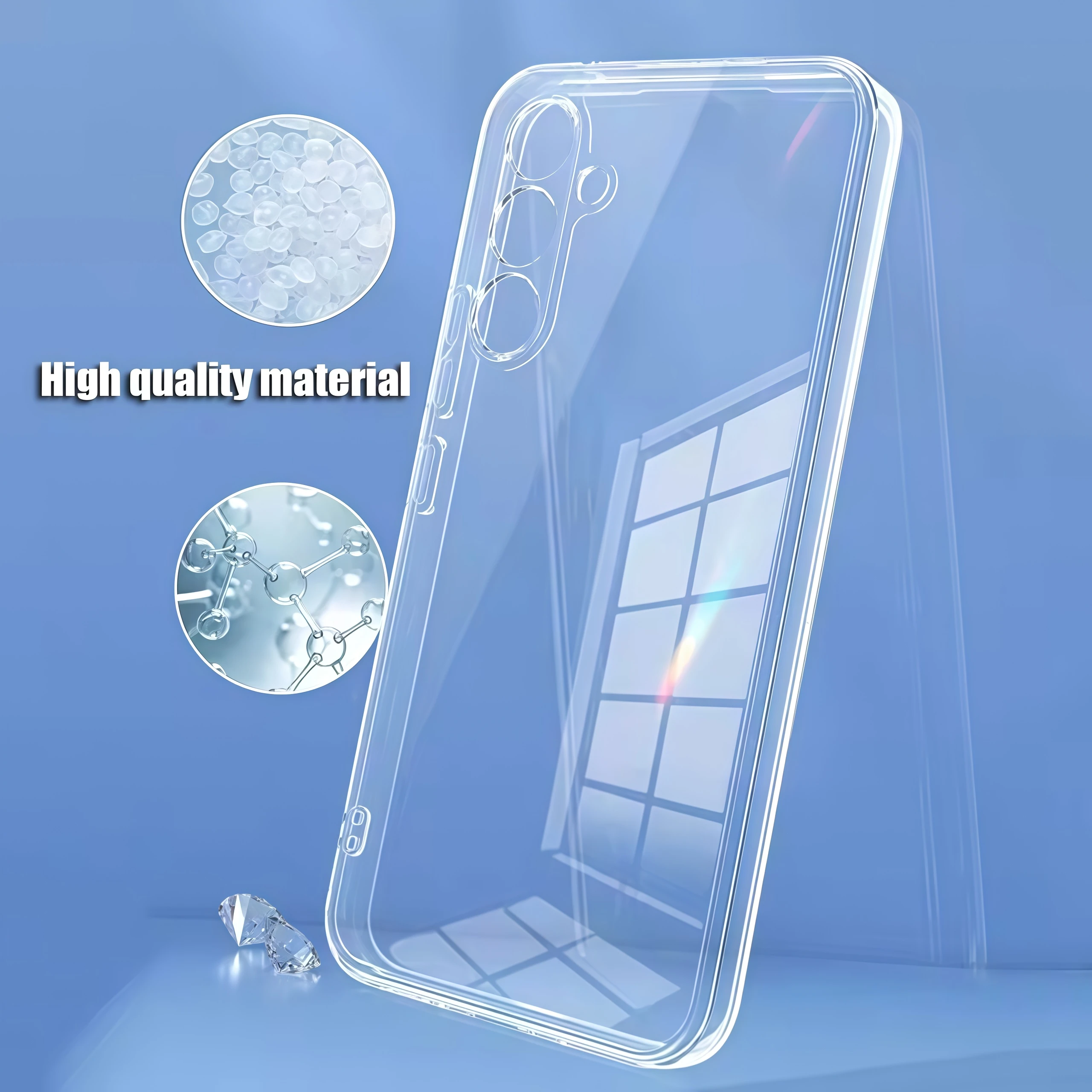 Ultra-Thin Transparent TPU Silicone Phone Case - Soft Back Cover