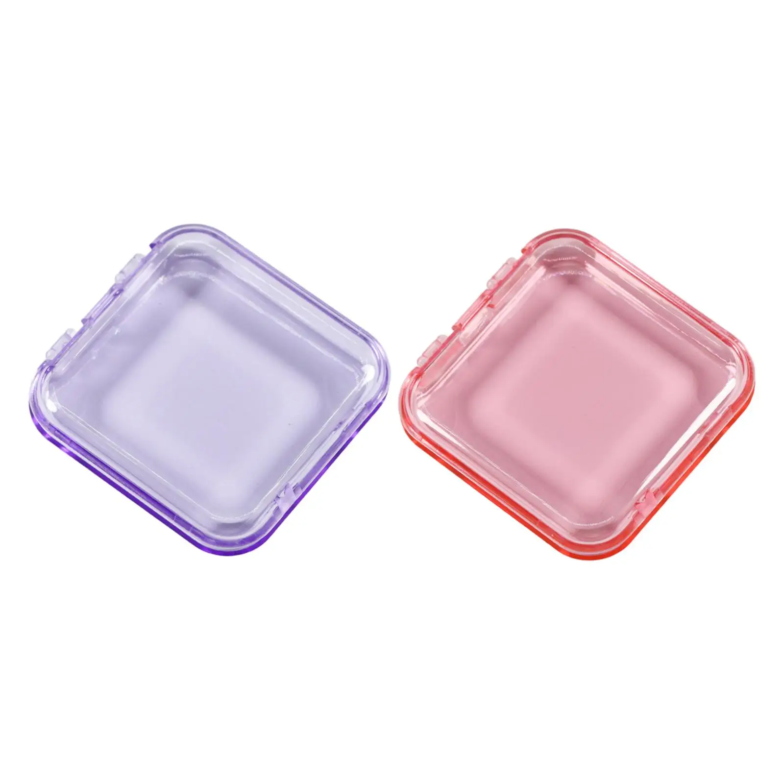 10x Press on Nail Storage Boxes Small Nail Packing Box Nail Tips Display Holder Artificial Nail Display Case for Nail Salon Home