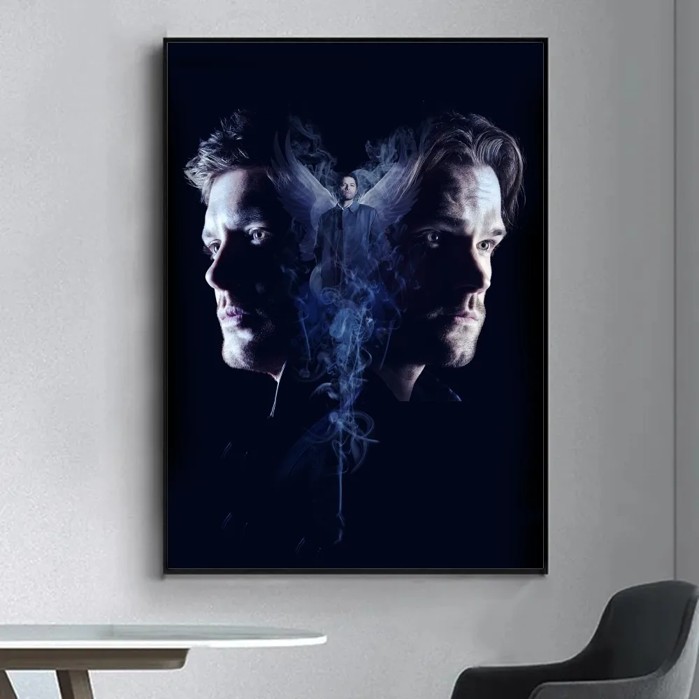 Tv Show S-Supernatural Poster Fancy Wall Sticker for Living Room Bar Vintage Decorative Painting Middle