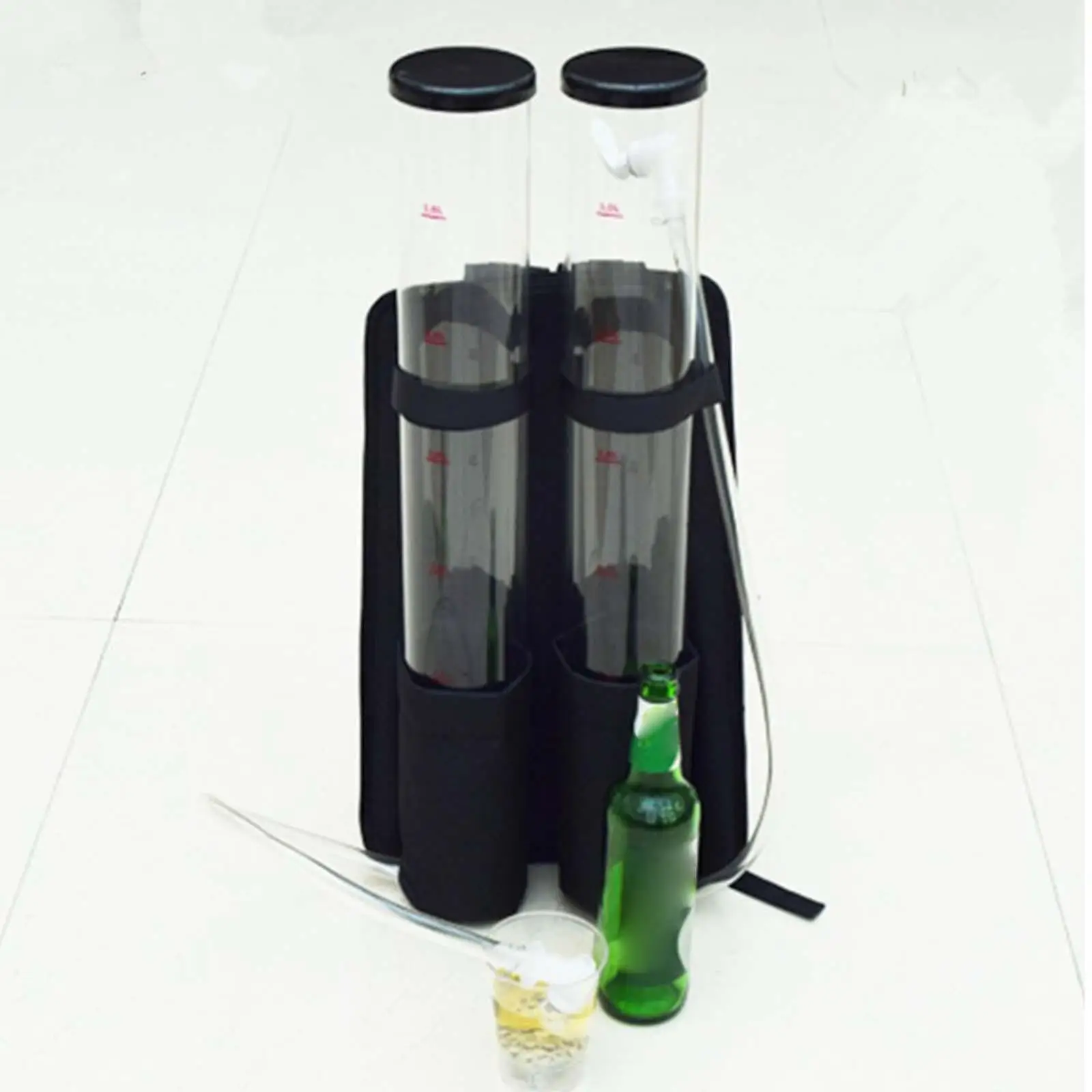Dual Barrel Portable Backpack Dispenser 3+3 Liter for Kitchens Home Outdoor 1