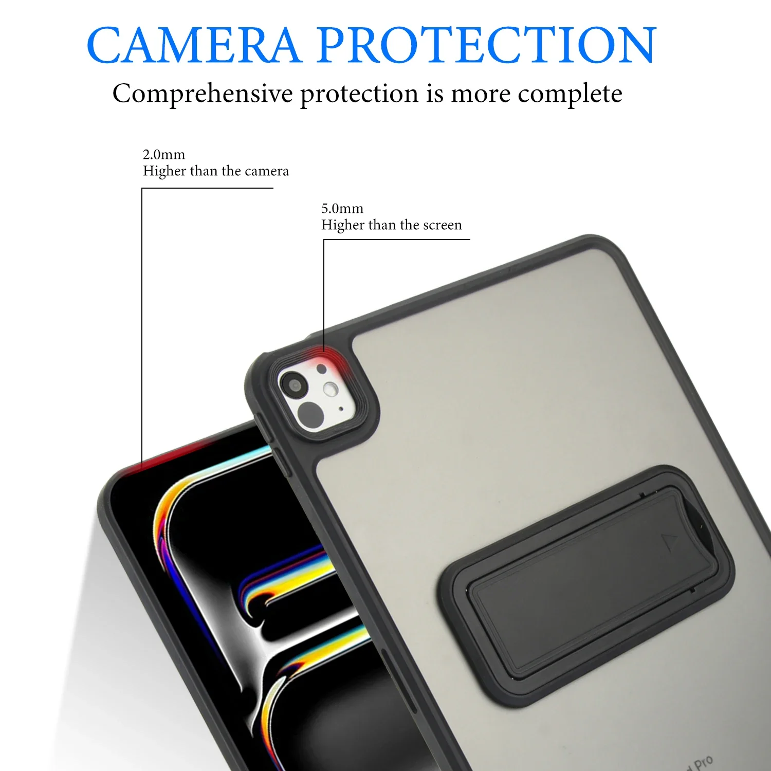 Durable Protective Back Cover with Built-in Bracket Stand