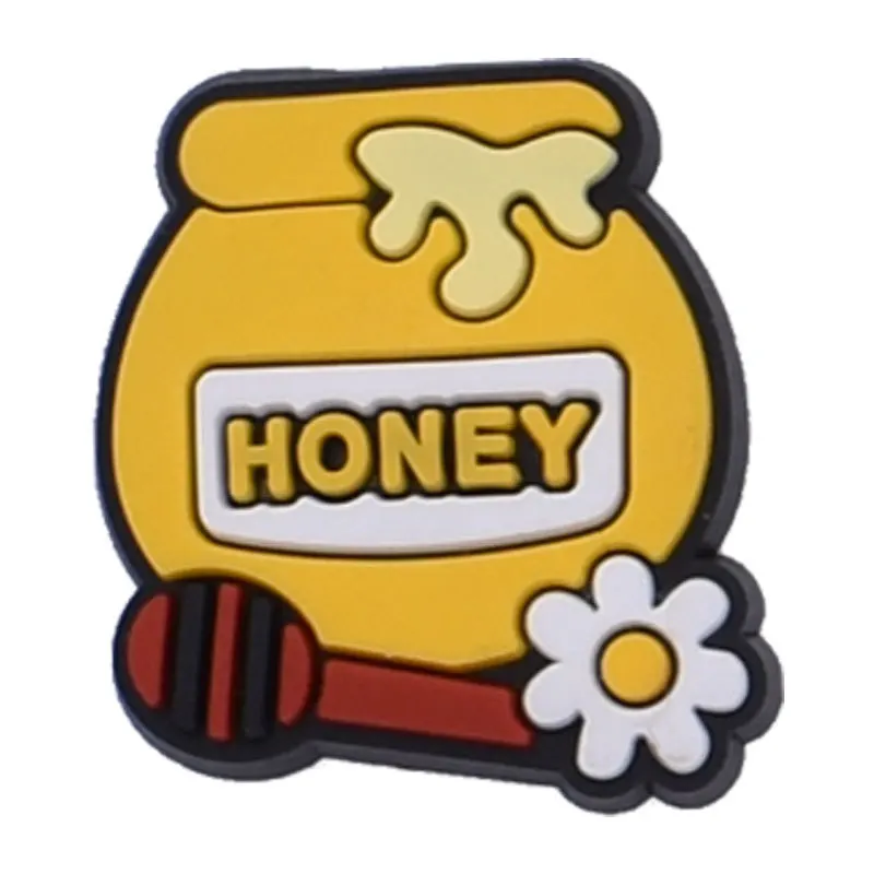 Hot Sale Cute 1pcs Bee Shoe Charms Pin Decorations for Croc Accessories Shoe Kids Adult Birthday Xmas Party Gifts