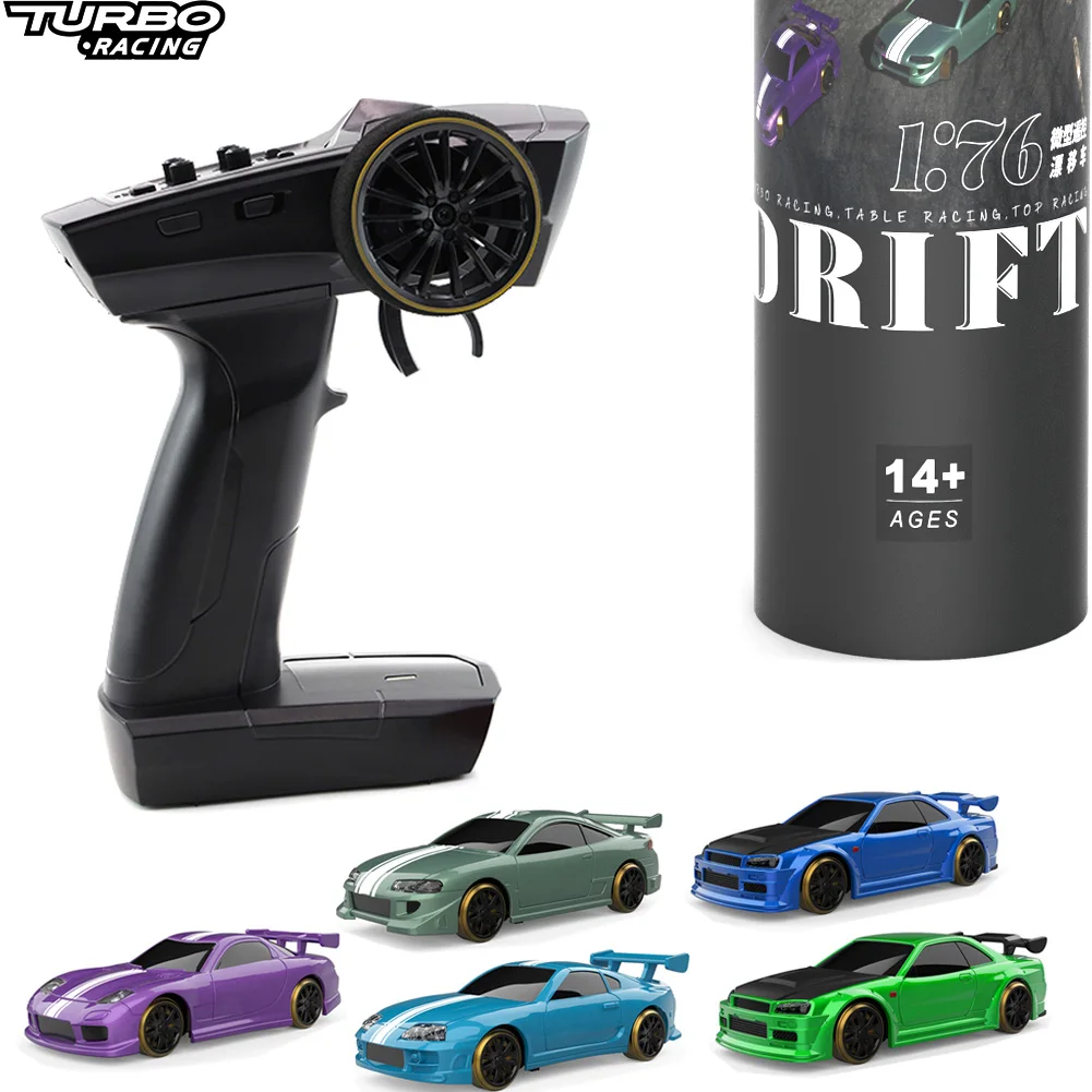 Turbo Racing 1 : 76 C64 C73 C72 C74 Drift RC Carro Com Rádio Giroscópio Kit  RTR De Controle Remoto Proporcional Completo Para Crianças E Adultos