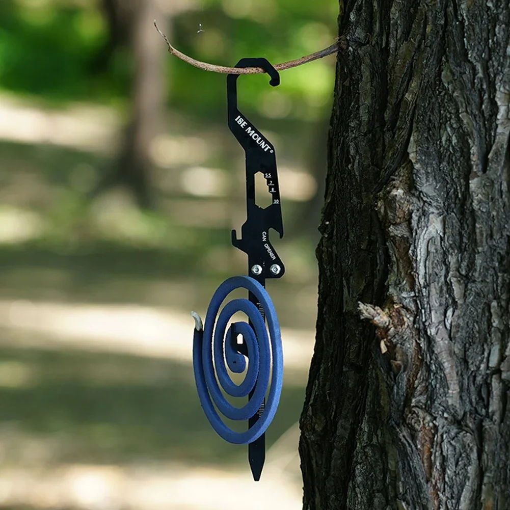 Foldable Camping Stakes Multifunctional Outdoor Tarp Pegs Stainless Steel Camping Tent Nails Pegs for Outdoor Camping Canopy