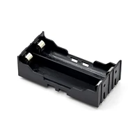 1x 2x 3x 4x Slot Black Plastic 18650 Battery Holder Battery Storage Box Case with wire leads 3