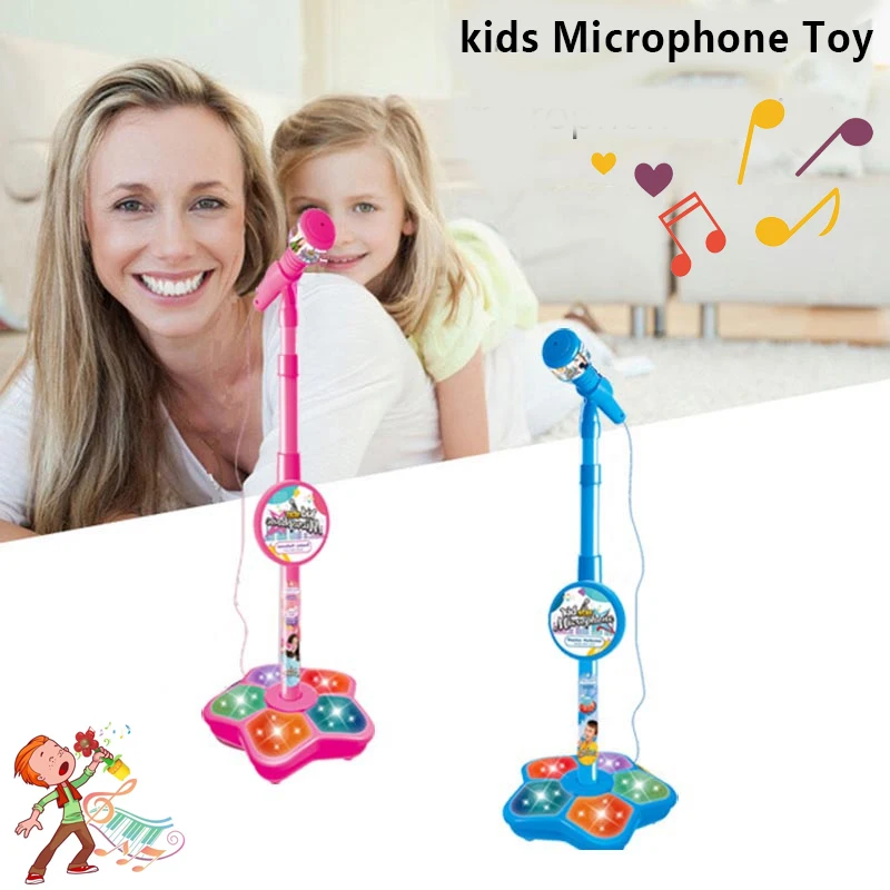 Kids Microphone Karaoke Music Instrument Toys with Stand