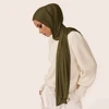 Fashion Modal Cotton Jersey Hijab Scarf Long Muslim Shawl Plain Soft Turban Tie Head Wraps For Women Africa Headband 170x60cm 4