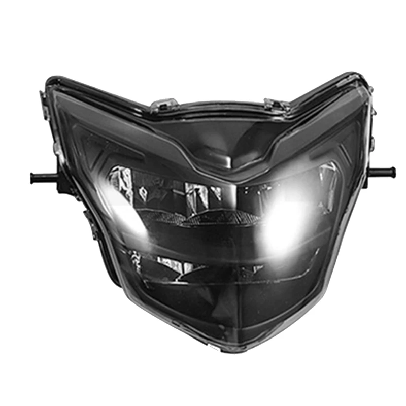 

Motorcycle Parts Front Headlight Fairing Smoked Shell For Yamaha LC135 V2 V6 Clip Head Light LED Spoiler Mask Cover Dirt Bikes