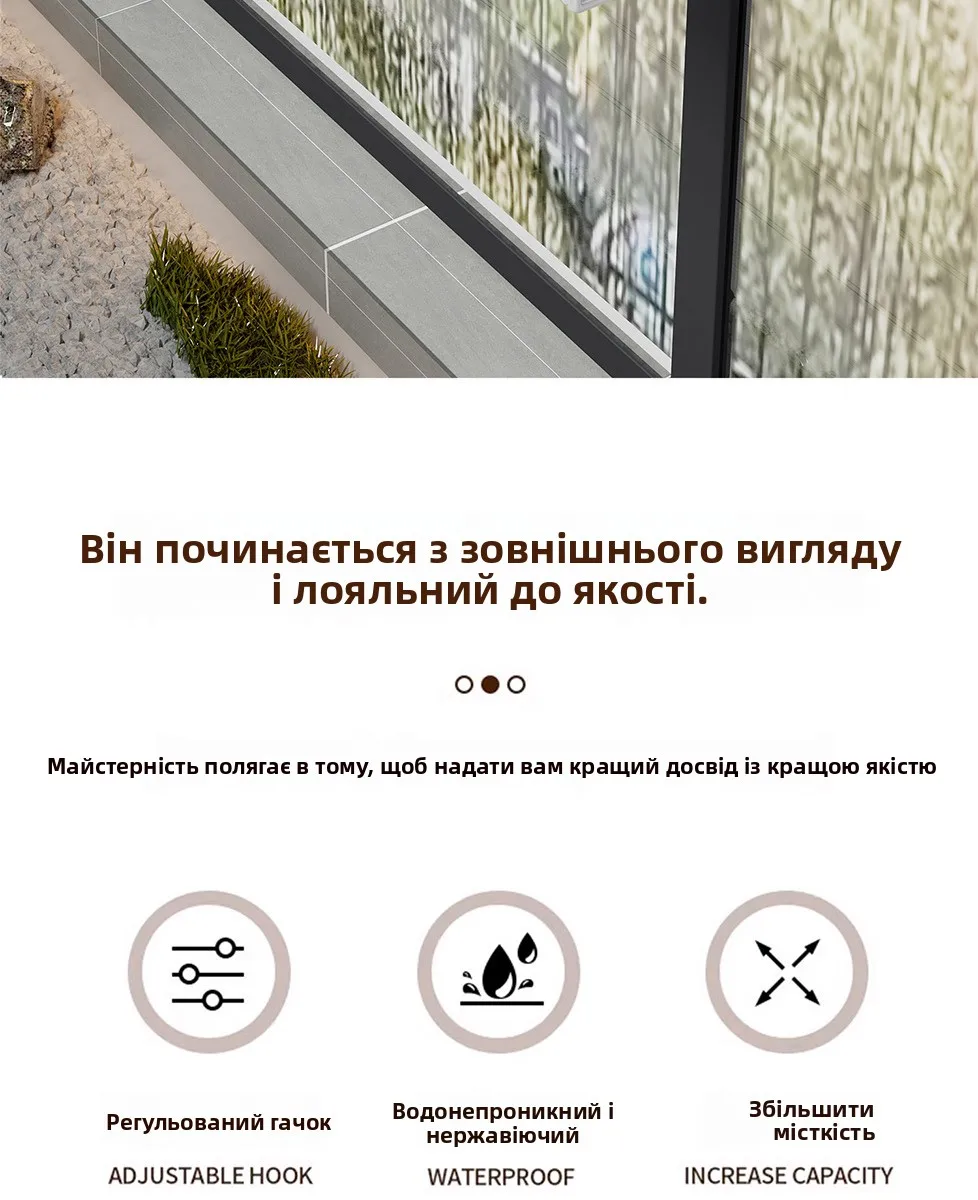 Description Picture 3 of itemWall-Mounted Hanging Plant elf Balcony Securi Window Hanging Guardrail Storage Ra Metal Material Balcony Organizer