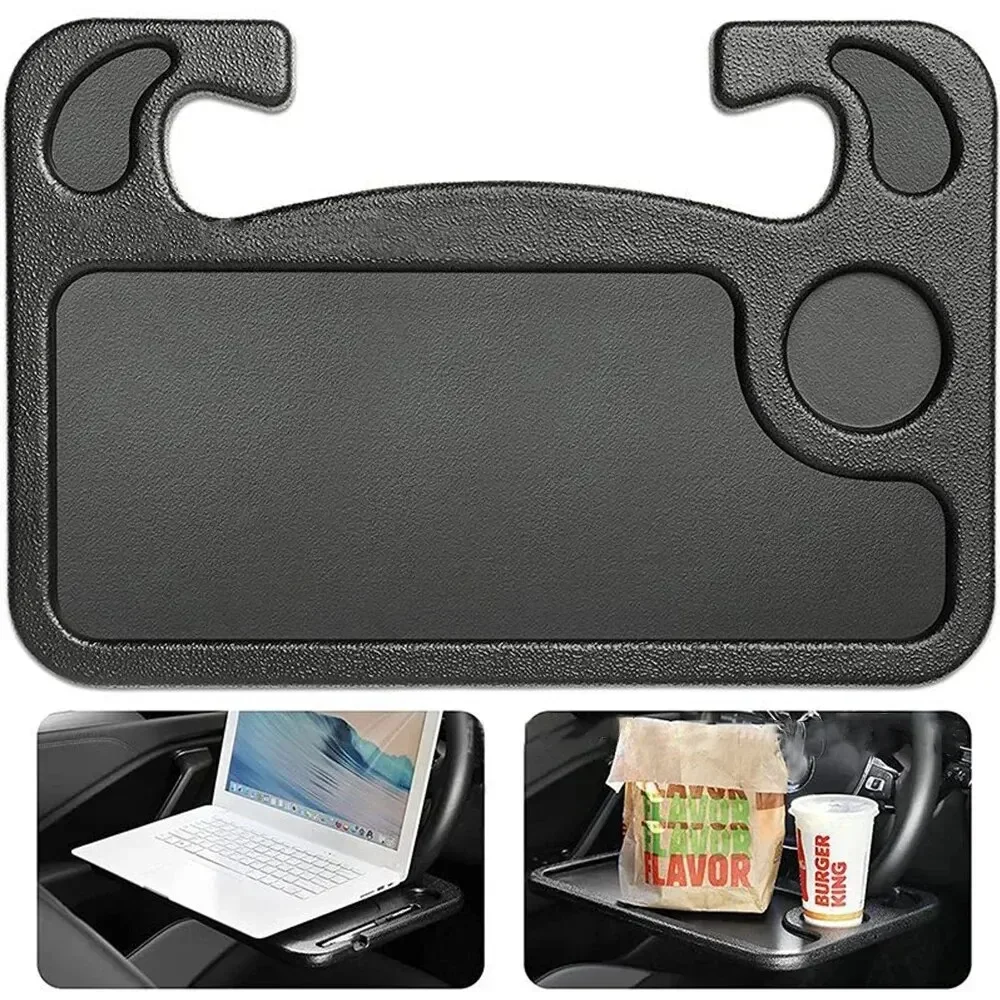 Portable General Purpose Car Steering Wheel Dining Table Stand Laptop Desk Stand Work Cart Beverage Food Coffee Tray Board