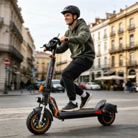 Trottinette Électrique 800W, Batterie 48V 15.6Ah, Autonomie 55km, Double Suspension, Pneus 10 Pouces, Frein à Disque, Pliable, Charge Max 120kg 2
