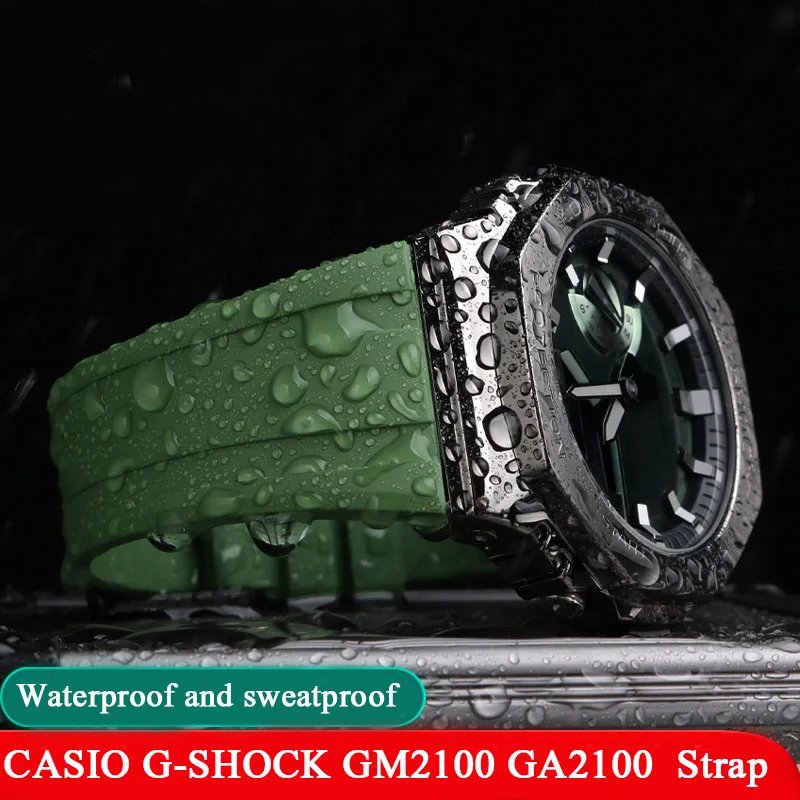 Ga-2100 Ga-2110 Cinturini Sportivi In Gomma Cinturino Modificato Per Cinturino In Silicone Serie Casio G-Shock Gm-5600 Ga2100 Gm2110