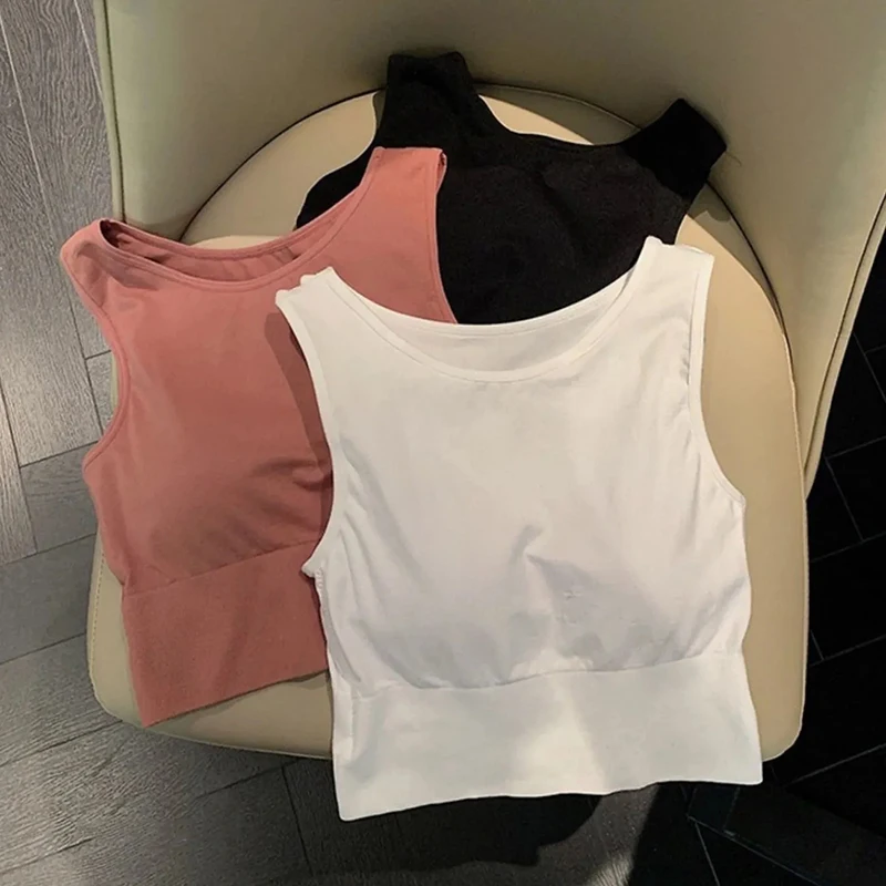 

Sports Bra Yoga Brassiere Workout Gym Fitness Women Seamless High Impact Padded Underwear Vest Wireless Bra Tube Top Sports Top