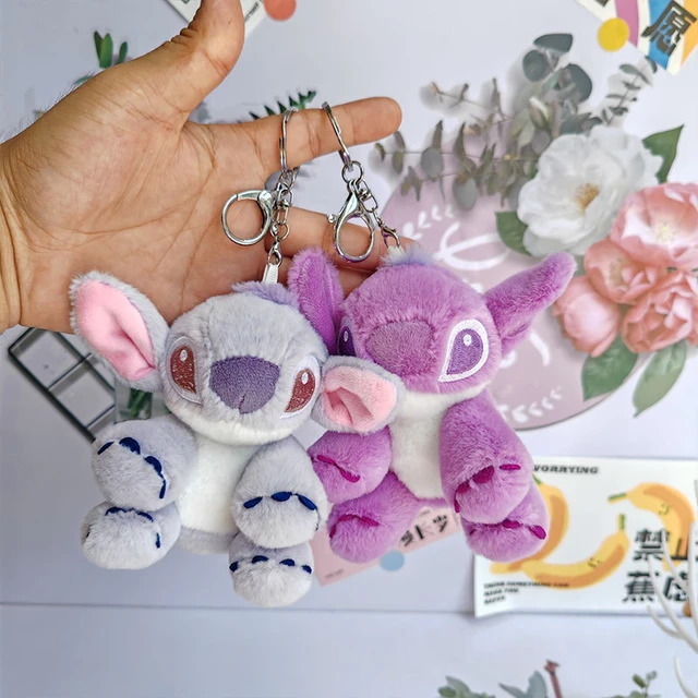 6 PCS Stitch Plush Squish Ball Keychain