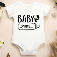Baby Loading...Pregnancy Announcement Onesie Cotton Fine Gift Newborn Clothes Aesthetic Popular Cute Infant Boy and Girl Romper 1