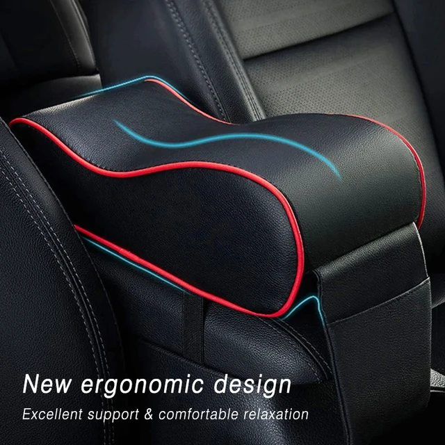 Leather Armrest Pad with Memory Foam 2