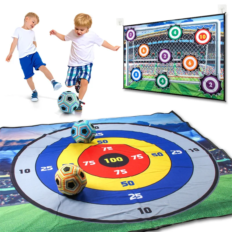 Indoor Floor Game Toy Multiplayer Competition Sports Party Game Door Frame Fabric Football for Kid Adult