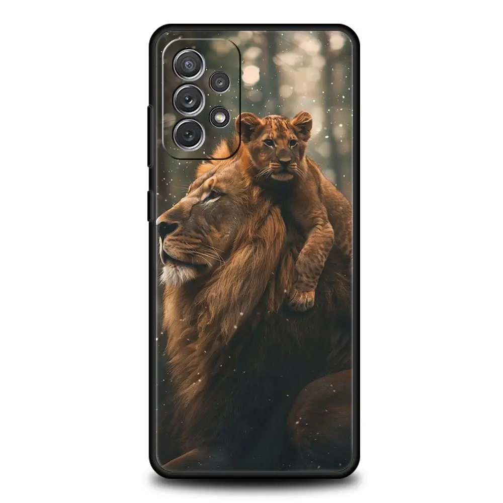 Lion Alpha Male Cub Design Phone Case