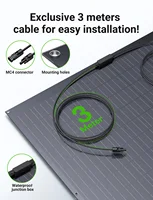 Kit de panneaux solaires flexibles 960W pour système d'alimentation de balcon, modules PV mono 4×240W, ultra-mince et léger, IP67, pour camping-car et fourgon aménagé 5