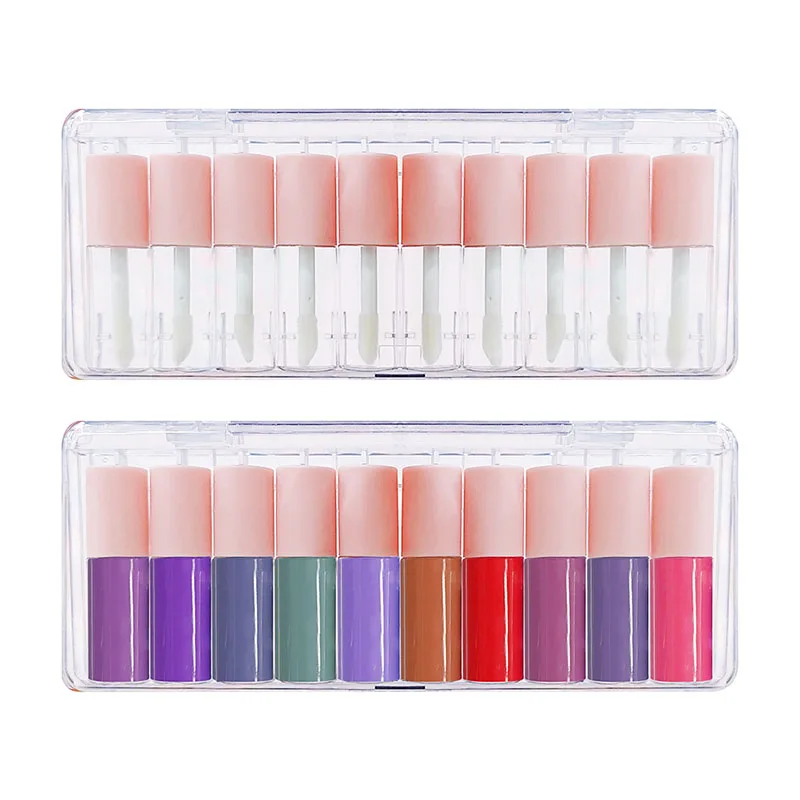

10pcs 4ml Lip Gloss Tubes Wholesale Plastic Lipstick Bottle Lipgloss Packaging Lip Balm Tube Container Cosmetic Makeup Organizer