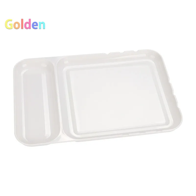 내구성이 뛰어난 직사각형 모조 도자기 혼합 팔레트 (수채화, 아크릴, 구아슈용) - 세척이 간편한 아티스트 트레이