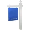 Vinyl PVC Real Estate Sign Post - White - 5' Tall Post (5 Pack – Save $27.00) 1