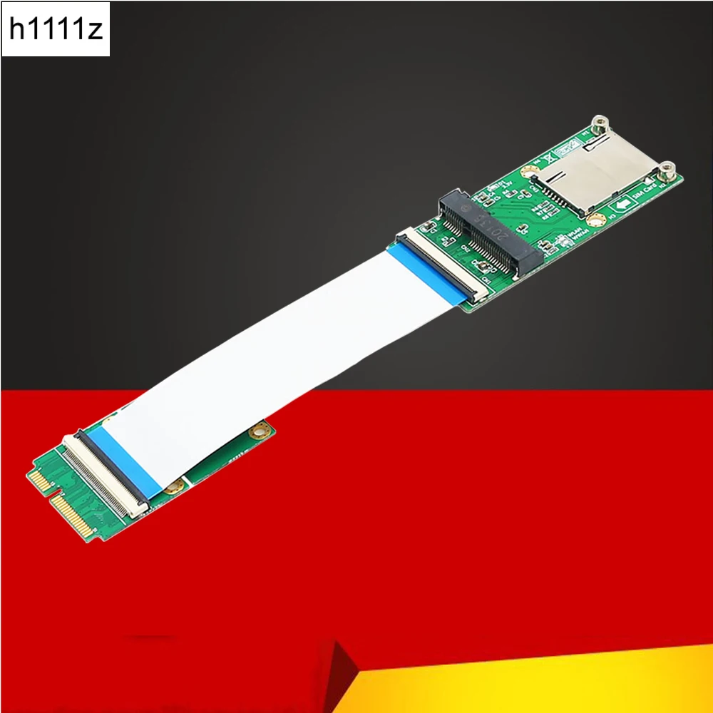 

Переходник Mini PCI-E на Mini PCIE/mSATA, гибкий кабель-удлинитель со слотом для SIM-карты, кронштейн для Wi-Fi/WWAN/WLAN модуля для mSATA SSD
