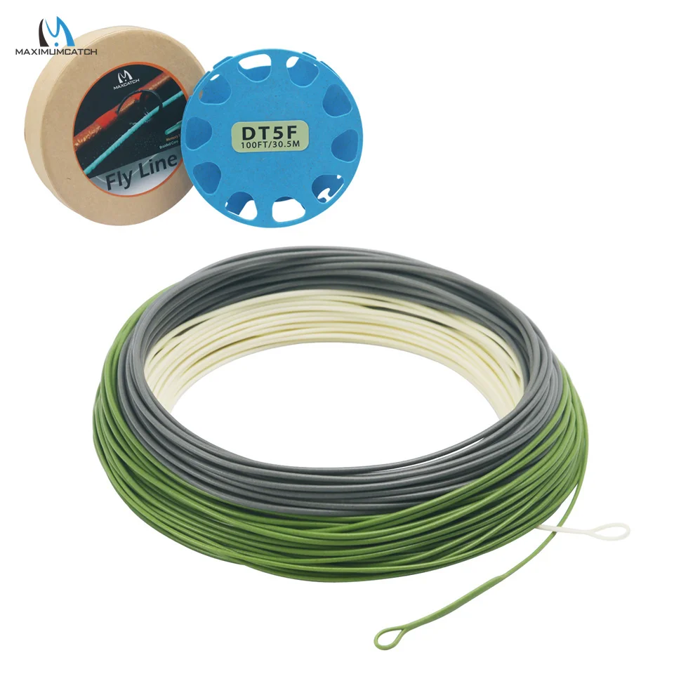 Maximumcatch 90ft 3/4/5/6wt Real Troutlite Double Taper Floating Fly  Fishing Line with 2 Welded Loops Fly Line