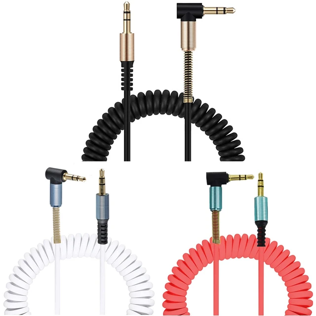 1,5 m gewickeltes 3,5mm Aux-Kabel Mini-Buchse an Buchse männliches  Audio-Hilfs kabel