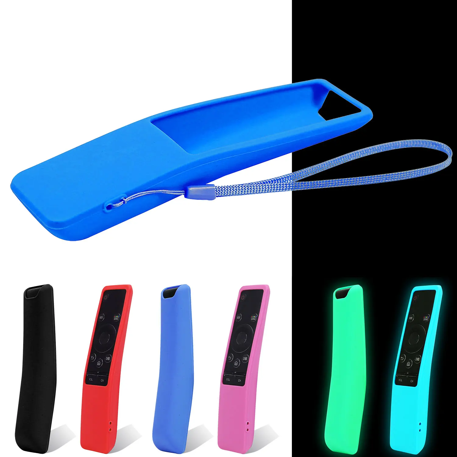 Funda De Silicona Antideslizante Para Control Remoto De Sky Q TV (negra
