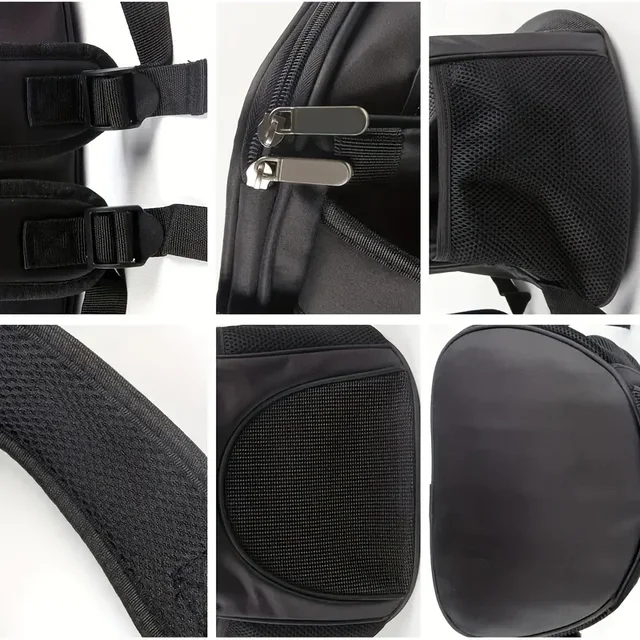 Portable Mesh Dog Bag Breathable Dog Backpack Foldable Large Capacity Dog Bag,Large capacity breathable dog outdoor backpack 4