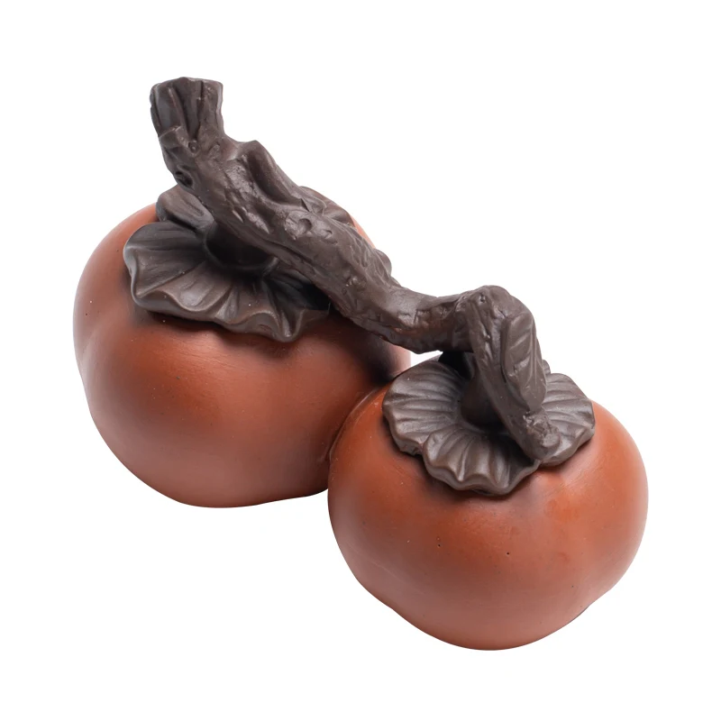 Boutique Imitation Fruit Tea Pet Ornament Creative Tea Tray Color Changing Decoration Exquisite Flower Pot Decor Crafts