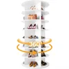 Shoe Rack 7-Tier Spinning, Free Standing Rotating Tower 360°, Easy To Assemble, Space-Saving,White Easy To Clean Shoe Cabinet 1
