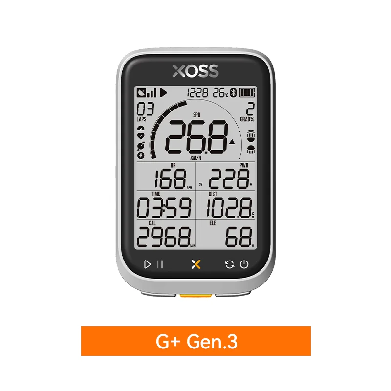 XOSS GPS Bike Computer – Advanced Power Meter & Waterproof Cycling Odometer with Cadence and Speed Tracking