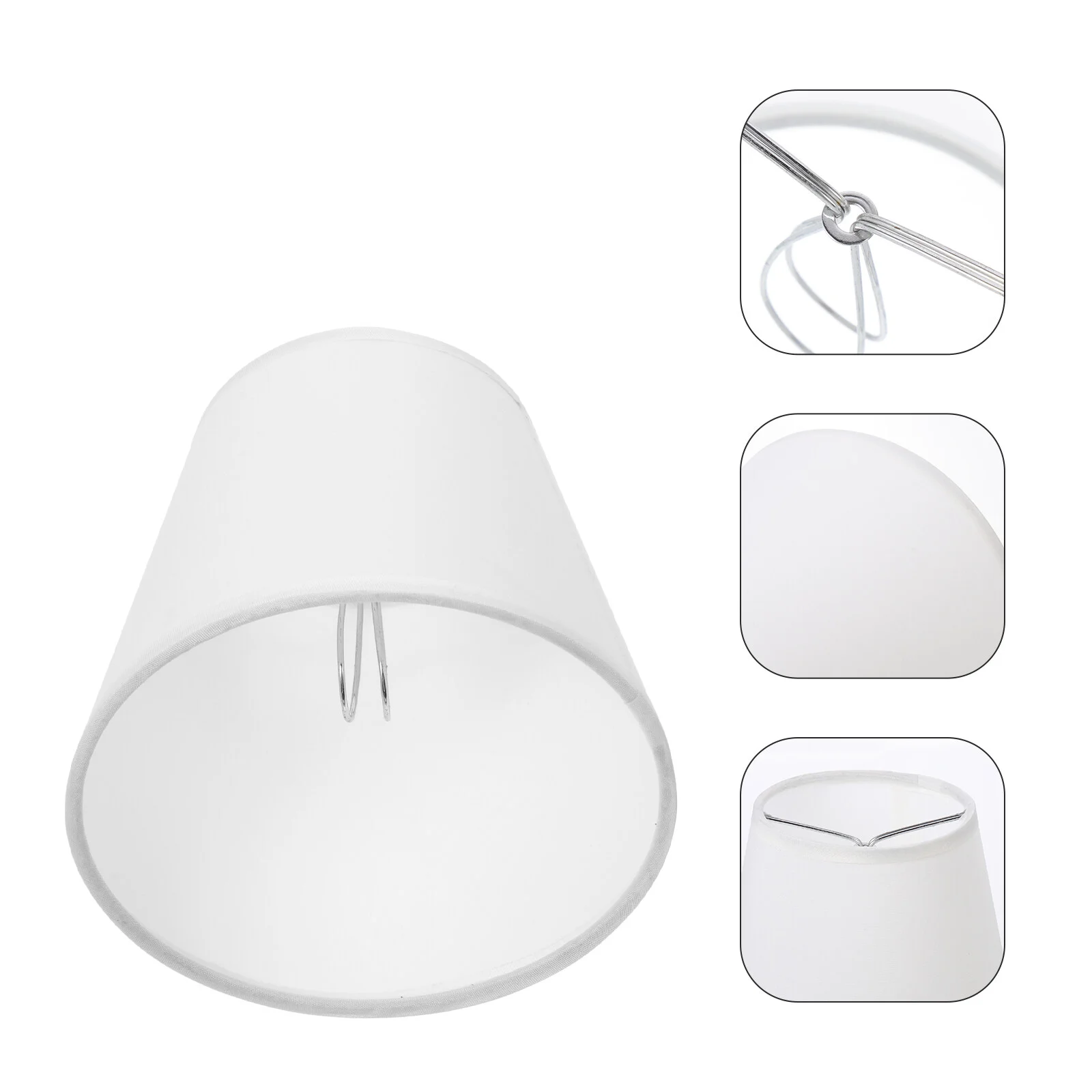Pequeño Clip de cubierta de luz Simple, pantalla de bombilla Natural, pantallas de lámpara pequeñas resistentes al desgaste, accesorio de suministro resistente para mesa