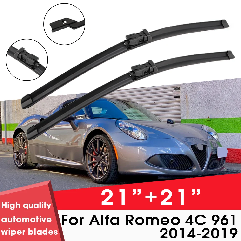 

BEMOST Car Wiper Blades Front Window Windshield Rubber Refill Wiper For Alfa Romeo 4C 961 2014-2019 21"+21" Car Accessories