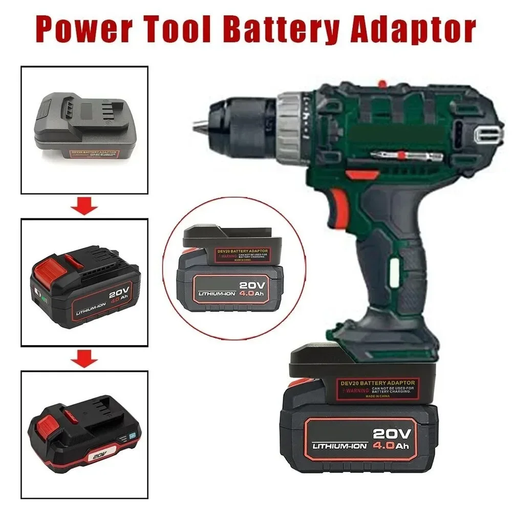 Battery Adapter Converter For DEVON 20V Li-ion Battery Convert To For Parkside 20V Li-ion Battery Power Tool Drill battery adapter converter for makita 18v li ion battery convert to for bosch pba 18v c li ion battery power tool drill