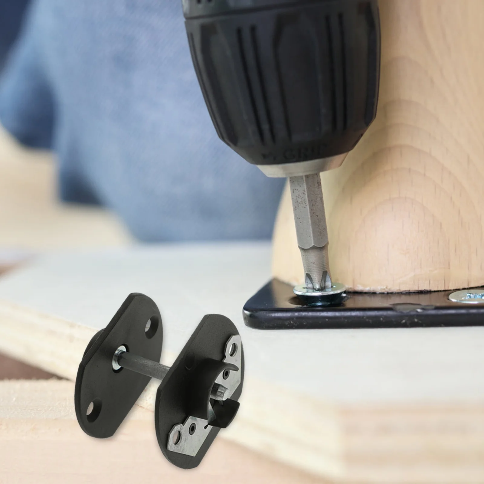 4 Sets Connection Buckle Frame Hooks Connector Pin-style Furniture Iron Sectional Couch Connectors