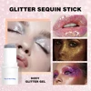 8pcs Body Glitter Stick Chunky Glitter Bar Makeup Sparkling Holographic Mermaid Sequins Paint Waterproof Multiuse Makeup Glitter 3