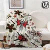 Things Stranger Terror Thin Wadding Blanket for Sofas Bedding Nap Blanket Sofa Winter Interior for Home Fluffy Flannel Throw 2