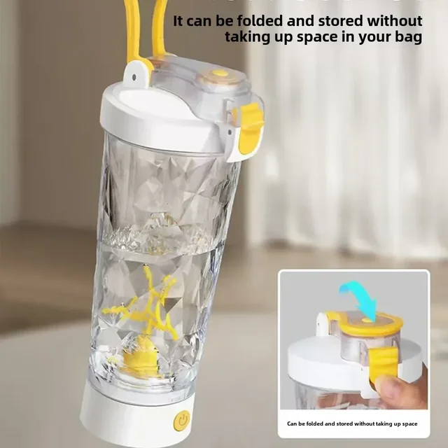 Electric Protein Powder Mixing Cup Automatic Shaker Bottle Mixer Shake Bottle Milk Coffee Blender Kettle fro Kitchen Accessories 4