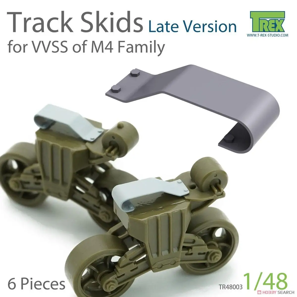 T-REX 48003 1/48 Track Skids Set (Late Version) for M4 Family Plastic model