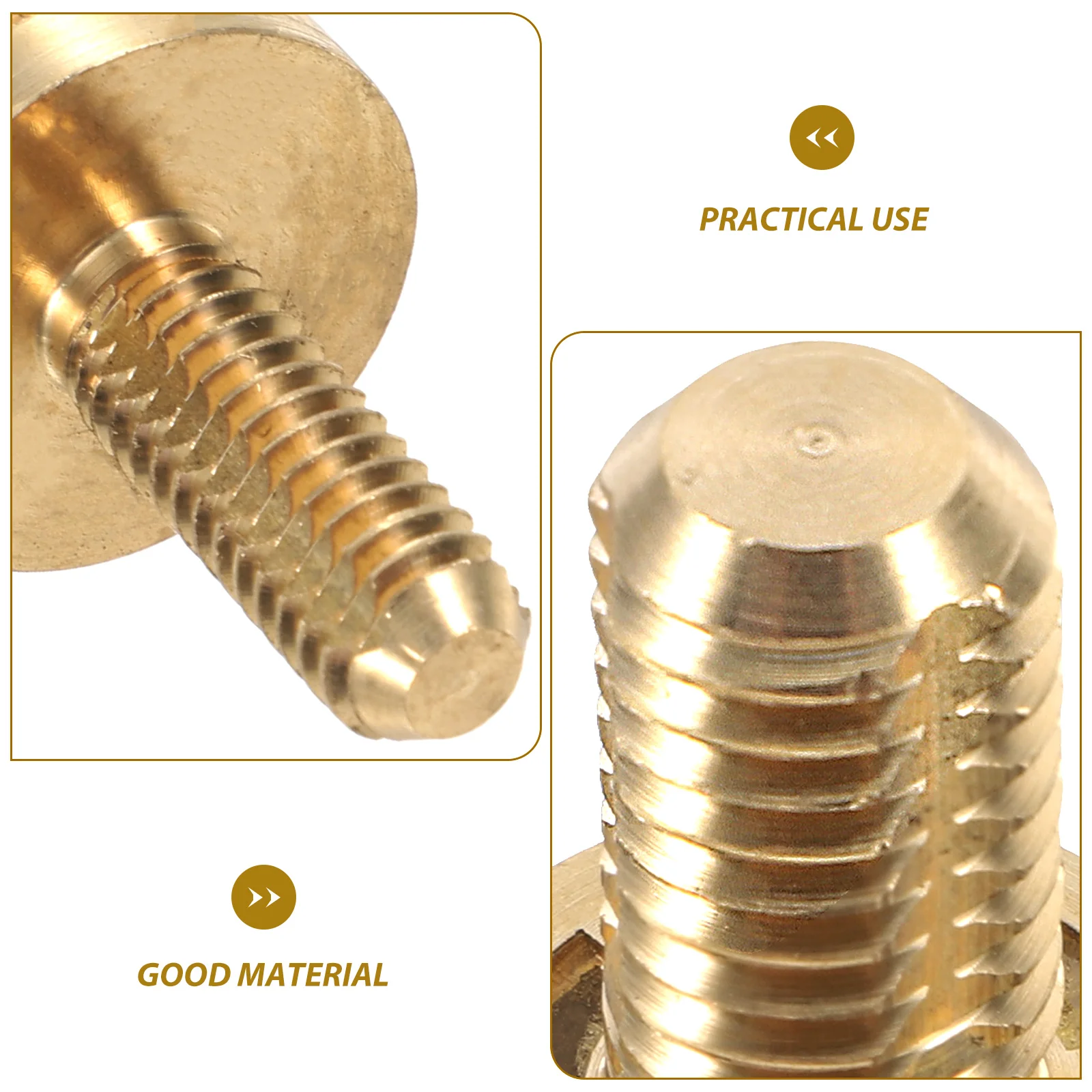 Billiard Cue Screws Copper Interface Handle Pool Cue Extension Joint Connecting Screw Brass Cues Lengthen Back