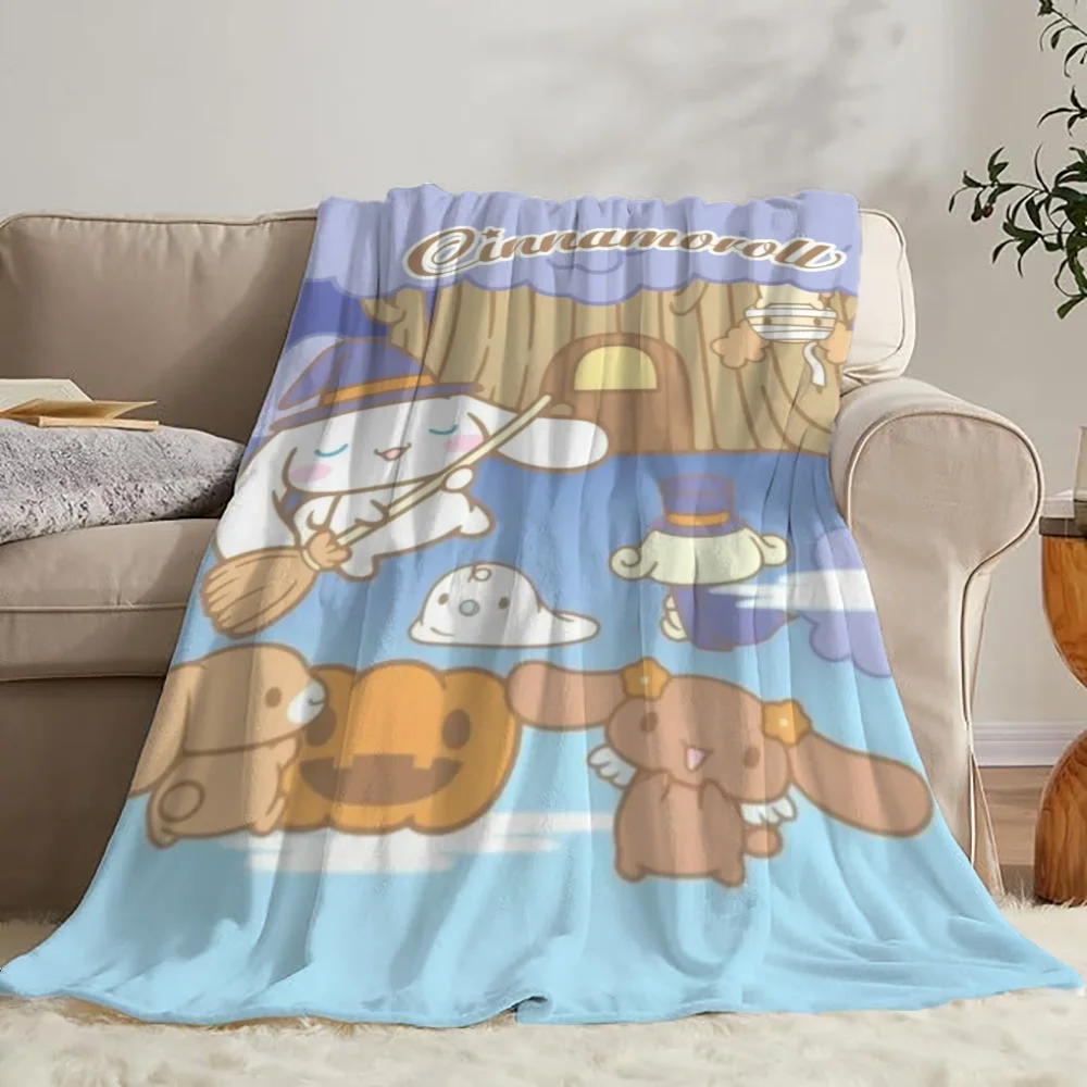 Knee Blanket for Sofa Decoration Cinnamoroll Bed Blankets and Throws Luxury Throw Blanket Fluffy Blankets King Size Cobija Soft 3