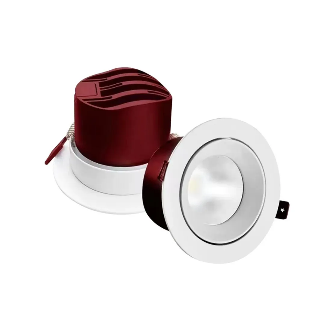 

LED Spotlight COB Anti-glare Down light Dimmable 7W10W12W 15W 18W 20W 24W 30W AC85-265V Embedded Ceiling Lamp Home business