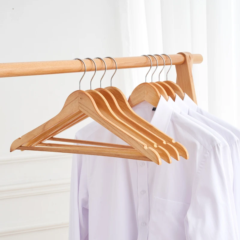 Clothes Hanger Storage Hanger 10PCS Wood Coat Hanger 45CM for Household Hanging Clothes