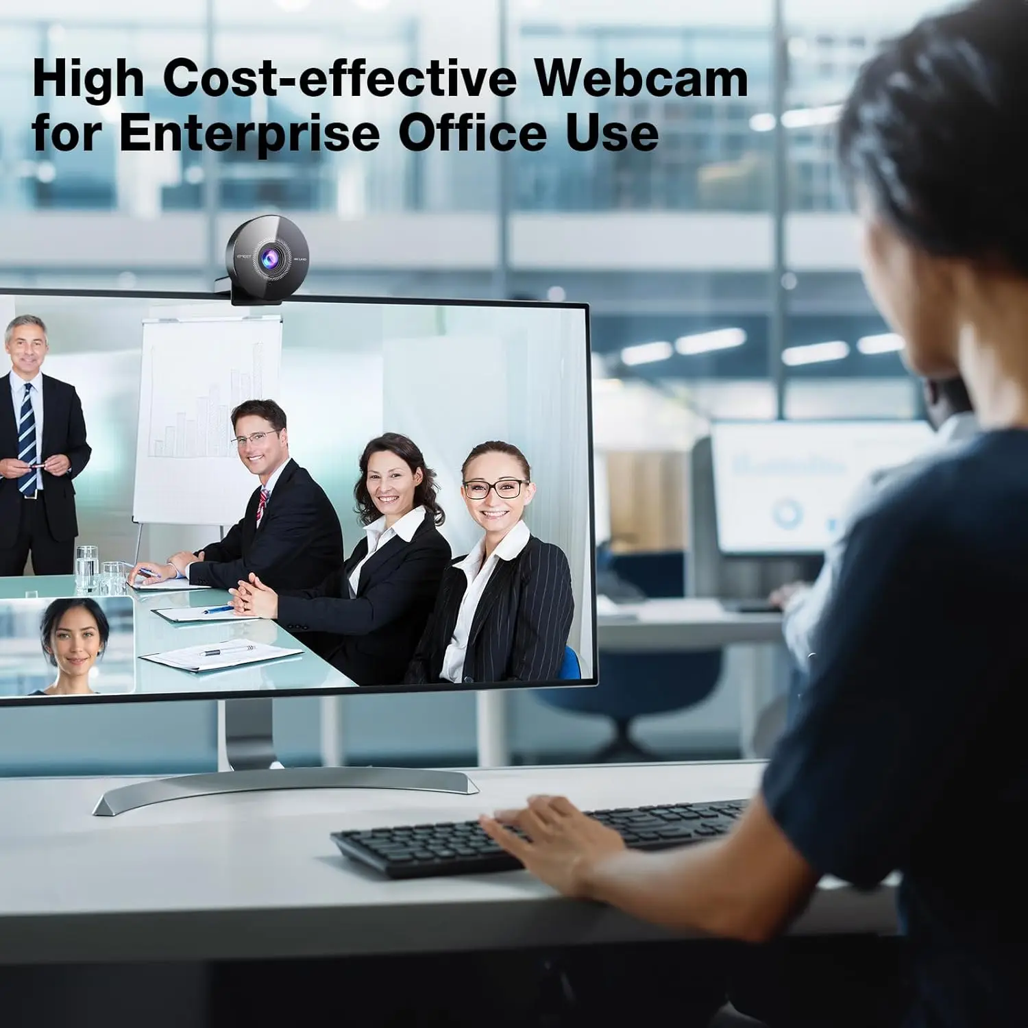 Webcam 4K Web Camera 1080P 60fps with Microphone Mini USB Camera for Computer/ Desktop / Laptop EMEET Webcam 6